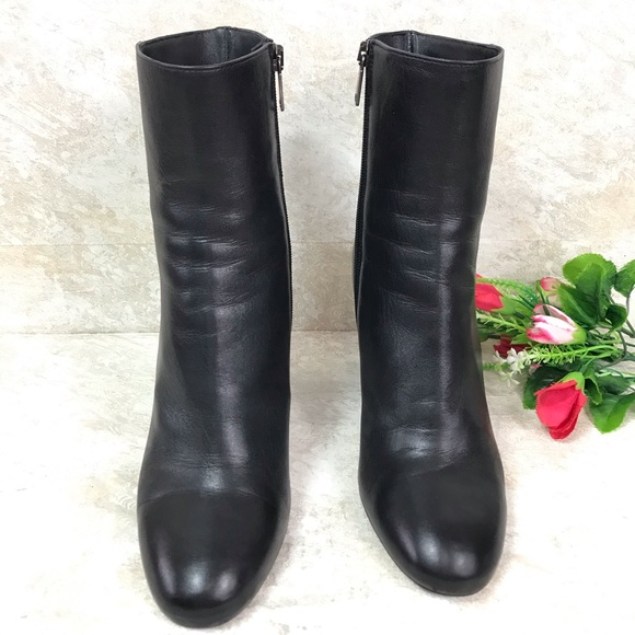 TIFFI BY DANIELE DENTICI BLACK LEATHER BOOTS SZ - Picture 2 of 14